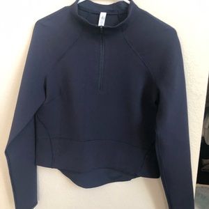 LULULEMON CROPPED NAVY ZIP UP